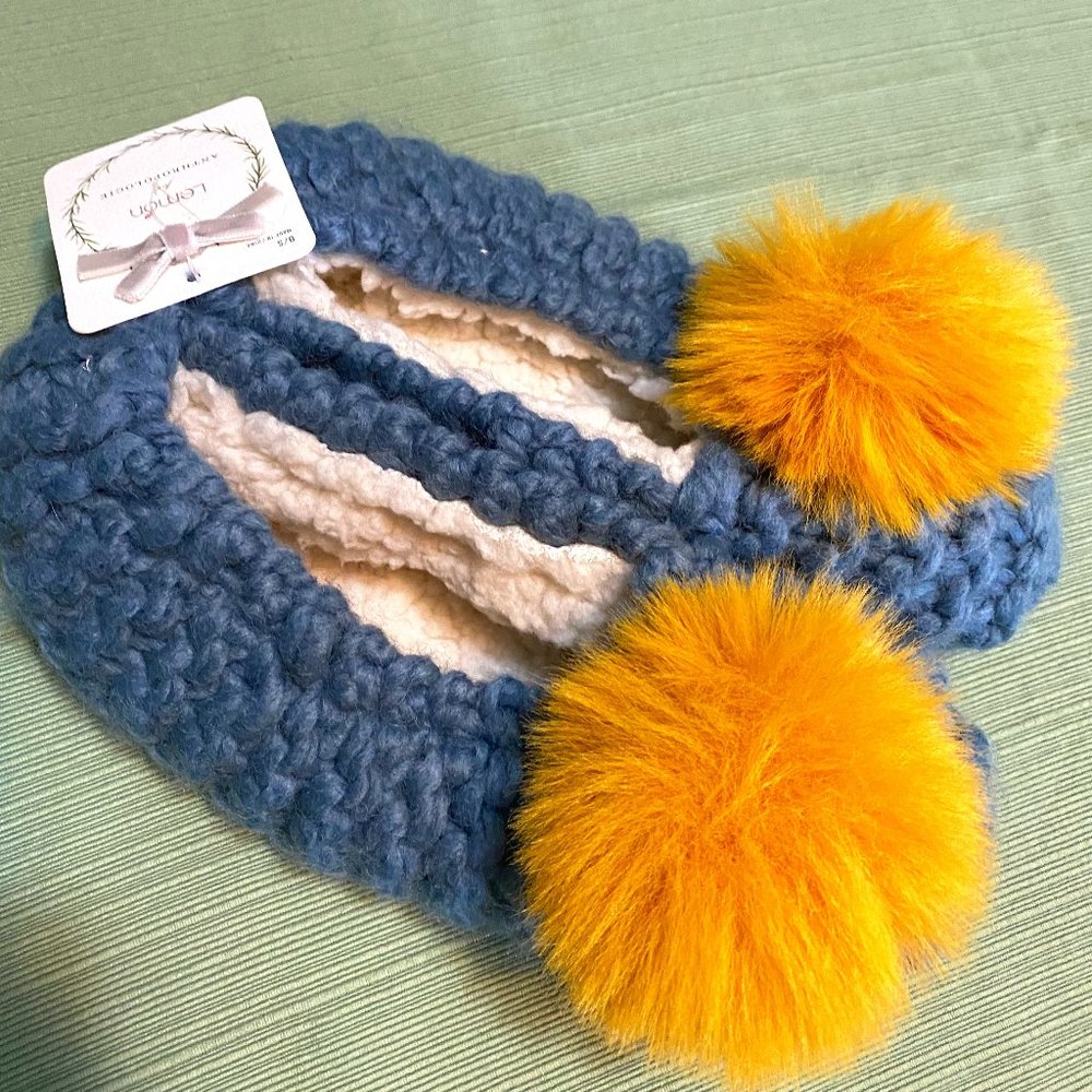CUTE---ANTHROPOLOGIE  Lemon Slippers